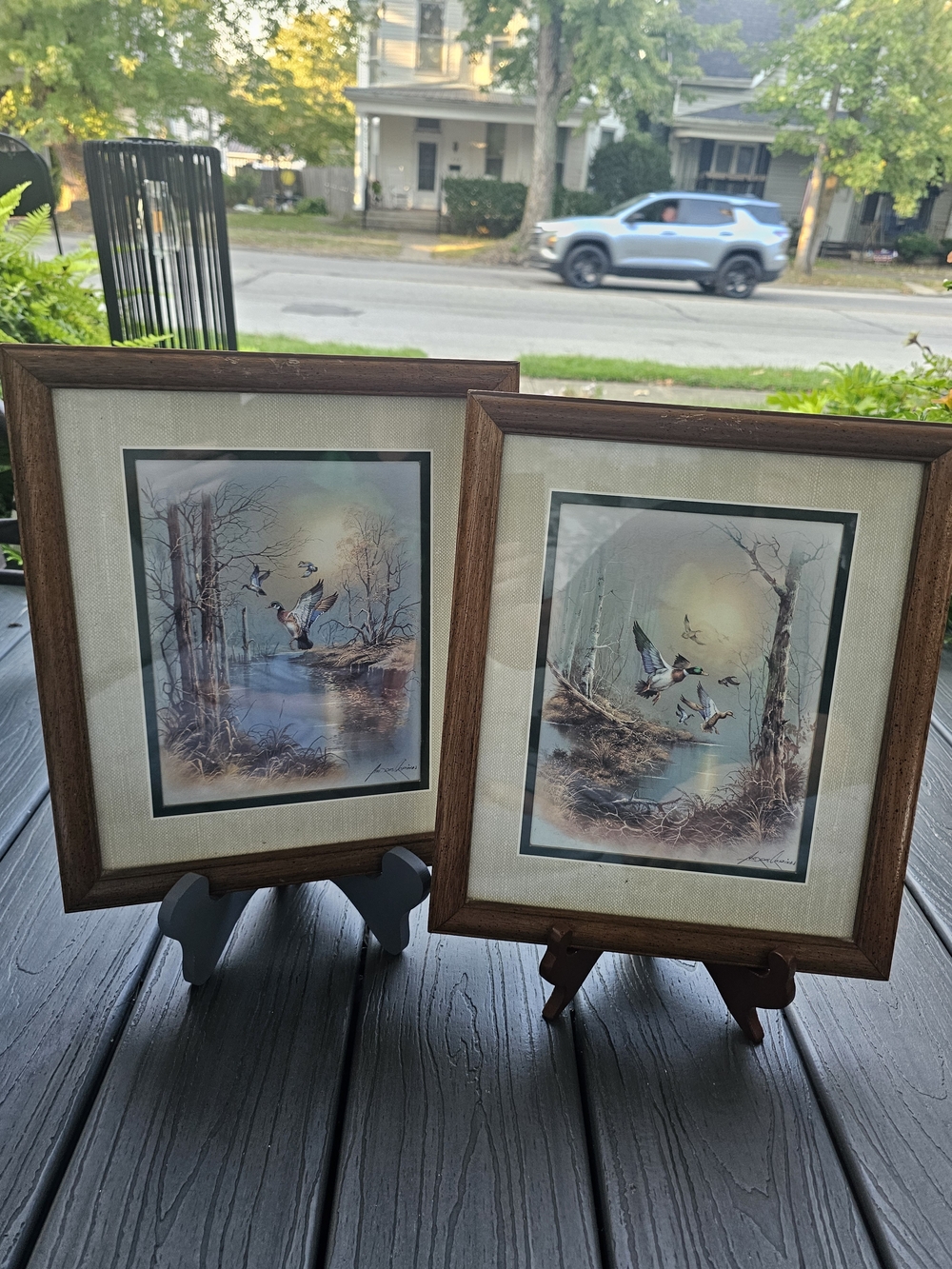 Vintage Homco Andres Orpinas "Flying Ducks" Framed Prints Set of 2 – 1980s